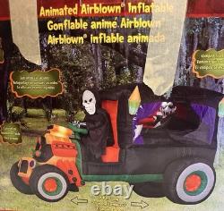 2009 Gemmy 7' Halloween Hot Rod Dracula Lighted Airblown Inflatable Works 2009 Gemmy 7' Halloween Hot Rod Dracula Lighted Airblown Inflatable Works