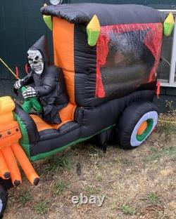 2009 Gemmy 7' Halloween Hot Rod Dracula Lighted Airblown Inflatable Works 2009 Gemmy 7' Halloween Hot Rod Dracula Lighted Airblown Inflatable Works