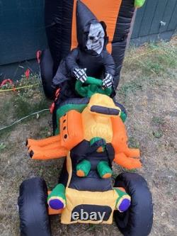 2009 Gemmy 7' Halloween Hot Rod Dracula Lighted Airblown Inflatable Works 2009 Gemmy 7' Halloween Hot Rod Dracula Lighted Airblown Inflatable Works