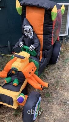 2009 Gemmy 7' Halloween Hot Rod Dracula Lighted Airblown Inflatable Works 2009 Gemmy 7' Halloween Hot Rod Dracula Lighted Airblown Inflatable Works