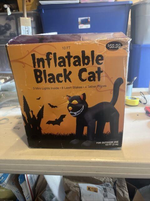 2012 10ft Inflatable Black Cat. Walgreens Exclusive. Stakes Ropes Unopened Bag