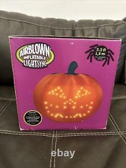 2013 Gemmy Lightsync Airblown Inflatable Halloween Singing Thriller Pumpkin