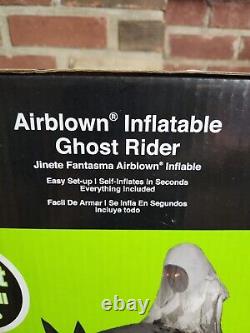 2014 5.5ft Gemmy Airblown Inflatable GHOST RIDER Halloween Deco NIB Never Opened
