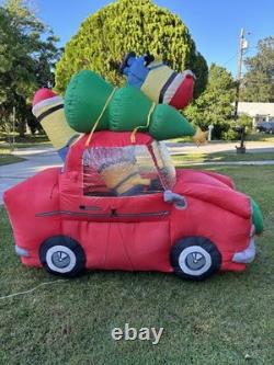 2016 Gemmy 8' Minions In Car withChristmas Tree Lighted Airblown Inflatable 2016 Gemmy 8' Minions In Car withChristmas Tree Lighted Airblown Inflatable