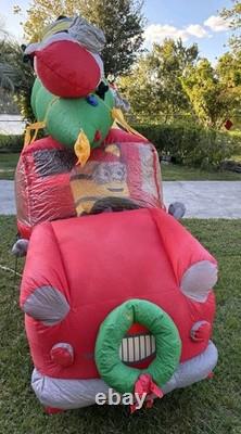 2016 Gemmy 8' Minions In Car withChristmas Tree Lighted Airblown Inflatable 2016 Gemmy 8' Minions In Car withChristmas Tree Lighted Airblown Inflatable