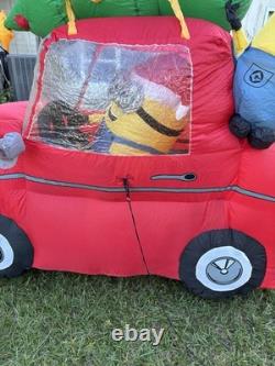 2016 Gemmy 8' Minions In Car withChristmas Tree Lighted Airblown Inflatable 2016 Gemmy 8' Minions In Car withChristmas Tree Lighted Airblown Inflatable