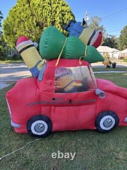 2016 Gemmy 8' Minions In Car withChristmas Tree Lighted Airblown Inflatable 2016 Gemmy 8' Minions In Car withChristmas Tree Lighted Airblown Inflatable