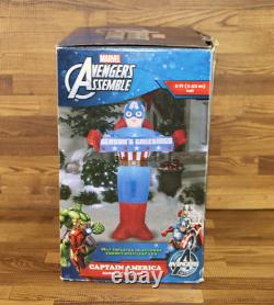 2016 Gemmy Marvel Avengers Captain America 5Ft Tall Airblown Inflatable