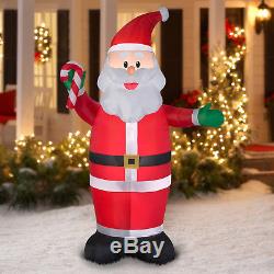 2017 Santa Claus Christmas Outdoor Decor 7' Airblown Inflatable LED Lighted Yard