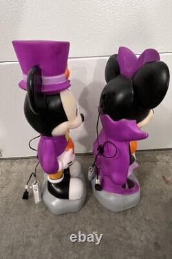 2022 Disney Mickey and Minnie Mouse Halloween Lighted Blow Mold 4925740 4925741