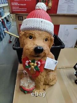 2024 Blow Mold LED 2.5' Christmas Golden Doodle Dog Decor Brand NEW