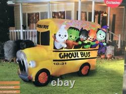 2024 Gemmy 8' ANIMATED Ghoul SCHOOL Bus Halloween Airblown Lighted Inflatable 2024 Gemmy 8' ANIMATED Ghoul SCHOOL Bus Halloween Airblown Lighted Inflatable