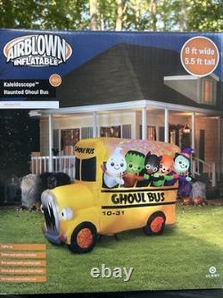 2024 Gemmy 8' ANIMATED Ghoul SCHOOL Bus Halloween Airblown Lighted Inflatable 2024 Gemmy 8' ANIMATED Ghoul SCHOOL Bus Halloween Airblown Lighted Inflatable