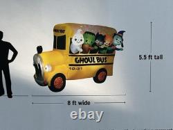 2024 Gemmy 8' ANIMATED Ghoul SCHOOL Bus Halloween Airblown Lighted Inflatable 2024 Gemmy 8' ANIMATED Ghoul SCHOOL Bus Halloween Airblown Lighted Inflatable