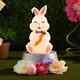 2025 Cracker Barrel Easter/spring 24 Sitting Bunny Withcarrot Blow Moldfree Ship