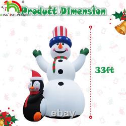 20FT/26FT/33FT/40FT Giant Inflatable Santa Claus Xmas Snowman Holiday Decor 20FT/26FT/33FT/40FT Giant Inflatable Santa Claus Xmas Snowman Holiday Decor