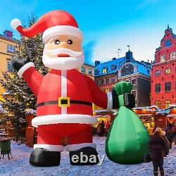 20FT 26FT 33FT 40FT Giant Inflatable Santa Claus with Blower For Christmas Decor