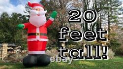 20ft Colossal Christma Santa Claus Airblown Inflatable Led Yard Decor
