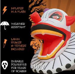 20ft Pre-Lit Pennny Wise Halloween Clown Inflatable Yard Decoration