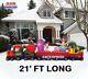 21' Colosal Christmas Train With Santa Air Blown Inflatable Lighted Yard Decor