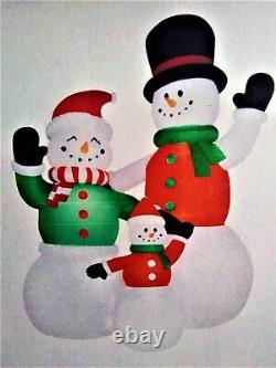 21' TALL HUGE LED 21' X 15' X 12' SNOWMAN FAMILY Christmas Yard Decor Inflatable