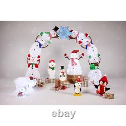 24 Inch Lighted Blow Mold Snowman Sculpture Decoration Pre Lit Display Outdoor
