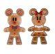 24 Inch Led Lighted Gingerbread Minnie/ Mickey Mouse Blow Mold Outdoor Christmas