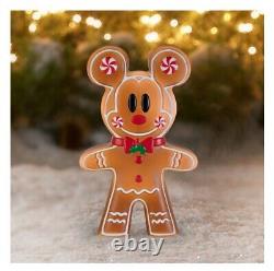 24Gingerbread Mickey&Minnie Mouse Christmas Outdoor Décor Blow Mold LED Lighted