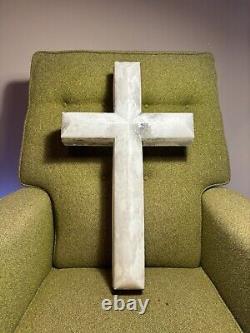 26 Union Products Vintage 1998 White Cross Christmas Easter Light Up Blow Mold