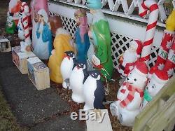 26 Vintage Christmas Blow Molds Some Life Size - Pick Up Only