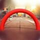 2613 Ft Red Inflatable Arch Advertising Promotion Outdoor With 350w Air Blower