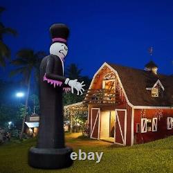 26Ft Premium Halloween Outdoor Inflatables Ghost Built-in LED Lights with Blower