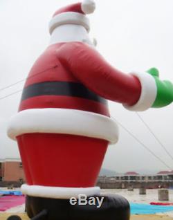 26ft 8M Inflatable Advertising Promotion Giant Christmas Santa Claus with Blower