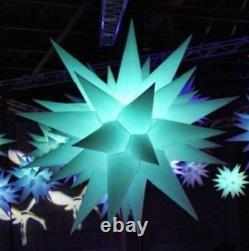 2m Led Inflatable star party decor with led RGB inflatable decoration wedding A