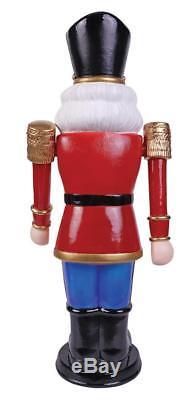 3 FT ANIMATED NUTCRACKER SOLDIER BLUE OUTDOOR CHRISTMAS YARD Decor Blow Mold