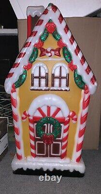 3 Feet Tall New Gingerbread House Blow Mold Holiday Time Christmas Light Up BIG