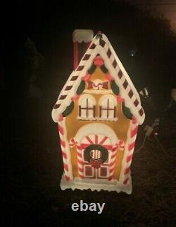 3 Feet Tall New Gingerbread House Blow Mold Holiday Time Christmas Light Up BIG