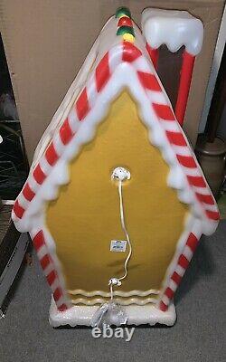 3 Feet Tall New Gingerbread House Blow Mold Holiday Time Christmas Light Up BIG