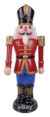 3 Ft Animated Nutcracker Soldier Blow Mold Outdoor Christmas Yard Decor