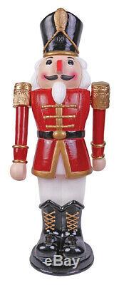 3 Ft Animated Nutcracker Soldier Blow Mold Outdoor Christmas Yard Decor