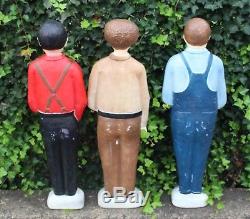 3 Three Stooges 40 Blow Molds Union Featherstone Christmas Lawn Decor 1999 Rare