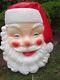 3 Foot Vtg Empire Xmas 35in Santa Claus Face Light Blow Mold Wall Outdoor Decor