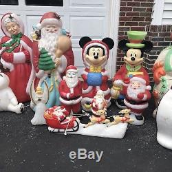 30 Christmas Blow Molds Santa Mickey Nativity Snowman Winnie And More