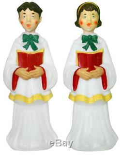 31 Blow Mold Choir Boy and Girl Lighted Christmas Indoor/ Outdoor Yard Displays