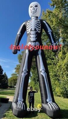 32' Foot Led Inflatable Skeleton Halloween Custom Made One Of A Kind