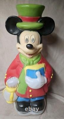 33 1/2 DISNEY-Mickey and Minnie Mouse Blow Molds Christmas Santas Best- Vintage 33 1/2 DISNEY-Mickey and Minnie Mouse Blow Molds Christmas Santas Best- Vintage