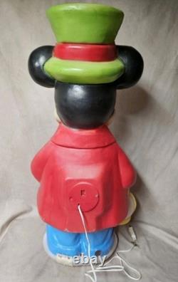 33 1/2 DISNEY-Mickey and Minnie Mouse Blow Molds Christmas Santas Best- Vintage 33 1/2 DISNEY-Mickey and Minnie Mouse Blow Molds Christmas Santas Best- Vintage