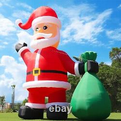 33Ft Giant Premium Christmas Inflatable Santa Claus For Outdoor Holiday Decor