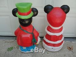 34 Disney Mickey & Minnie Mouse Lighted Christmas Outdoor Blow Mold Yard Decor