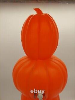 34 Don Featherstone Stacking Pumpkins Totem Pole Blow Mold Tested Mint W Cord